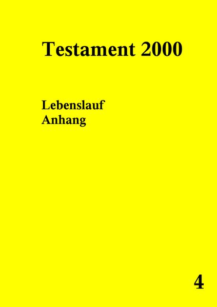 Cover von Testament 2000 – Band 4