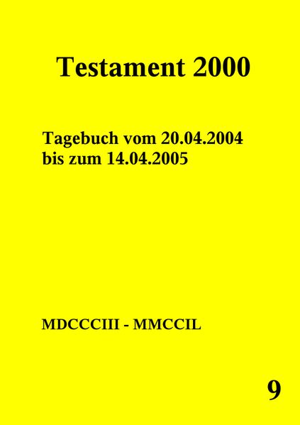 Cover von Testament 2000 Band 9