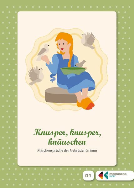 Cover von Lesebüchlein zum Erinnern für Menschen mit Demenz: „Knusper, knusper, knäuschen…“ – Märchensprüche der Brüder Grimm