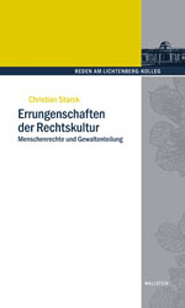 Cover von Errungenschaften der Rechtskultur