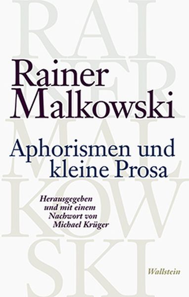 Cover von Aphorismen und kleine Prosa