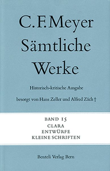 Cover von Clara, Entwürfe, Kleine Schriften