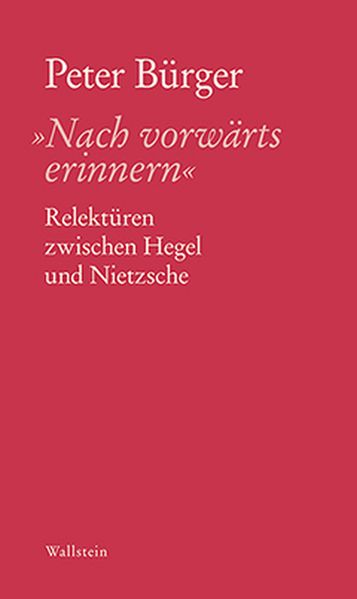 Cover von ‚Nach vorwärts erinnern‘