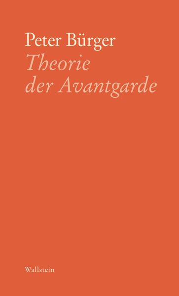 Cover von Theorie der Avantgarde