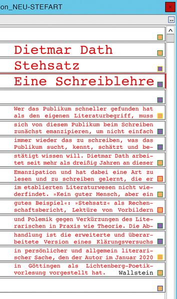 Cover von Stehsatz