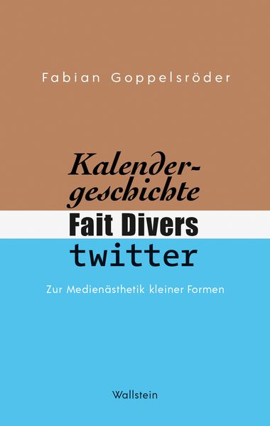 Cover von Kalendergeschichte, Fait Divers, Twitter