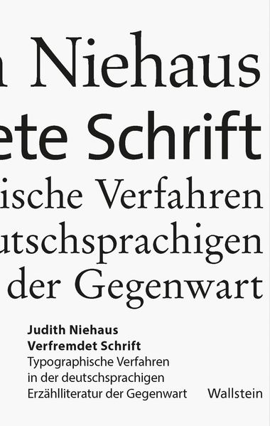 Cover von Verfremdete Schrift