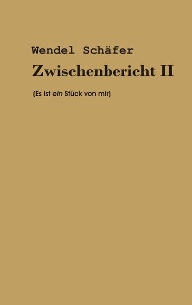 Cover von Zwischenbericht 2