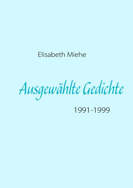 Cover von Ausgewählte Gedichte