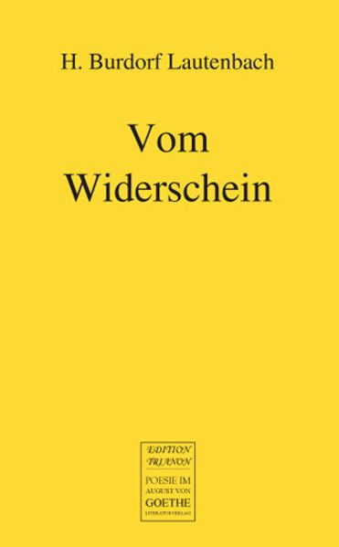 Cover von Vom Widerschein