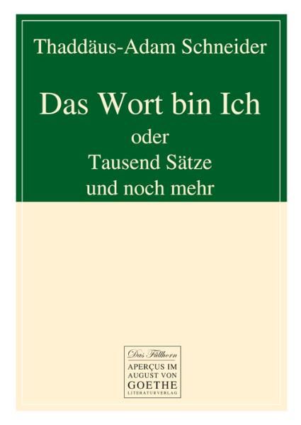 Cover von Das Wort bin Ich
