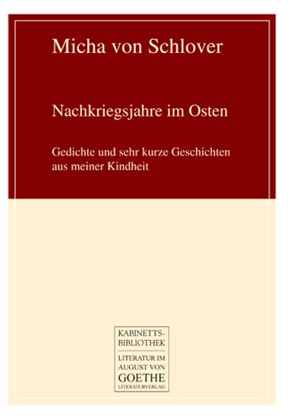 Cover von Nachkriegsjahre im Osten