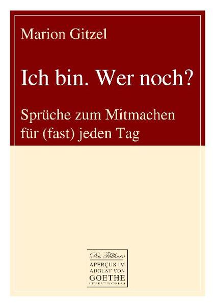 Cover von Ich bin. Wer noch?