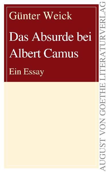 Cover von Das Absurde bei Albert Camus