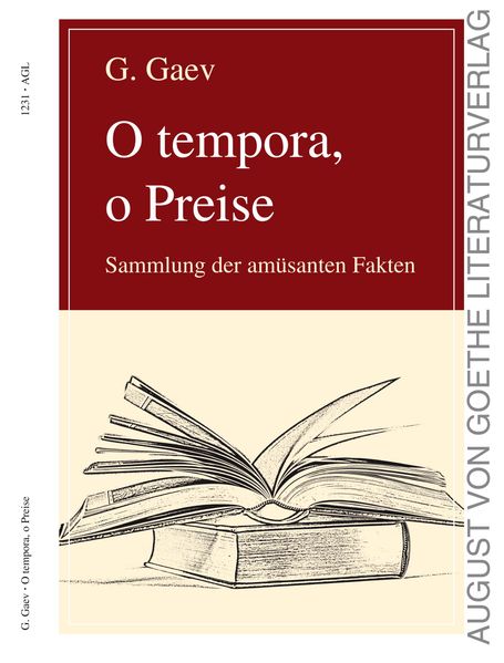 Cover von O tempora, o Preise