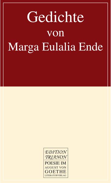 Cover von Gedichte von Marga Eulalia Ende