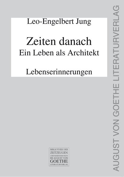 Cover von Zeiten danach – Ein Leben als Architekt