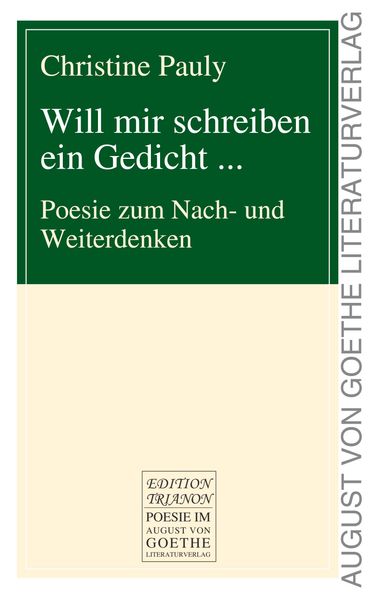 Cover von Will mir schreiben ein Gedicht …