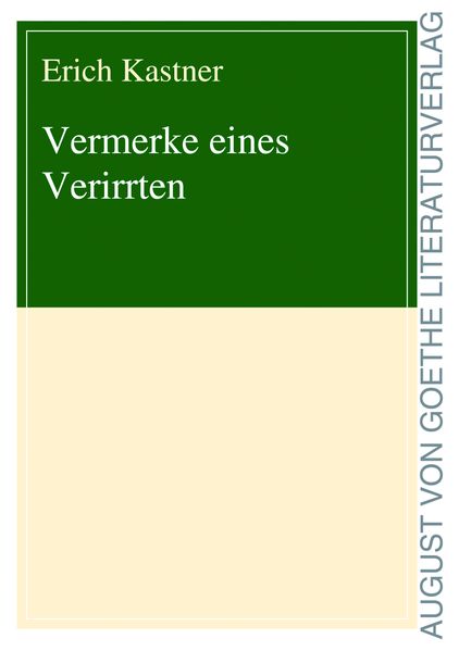 Cover von Vermerke eines Verirrten