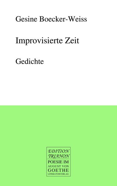 Cover von Improvisierte Zeit