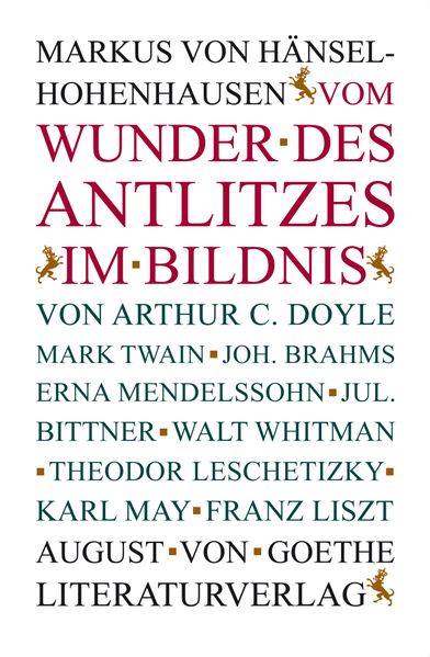 Cover von Vom Wunder des Antlitzes im Bildnis