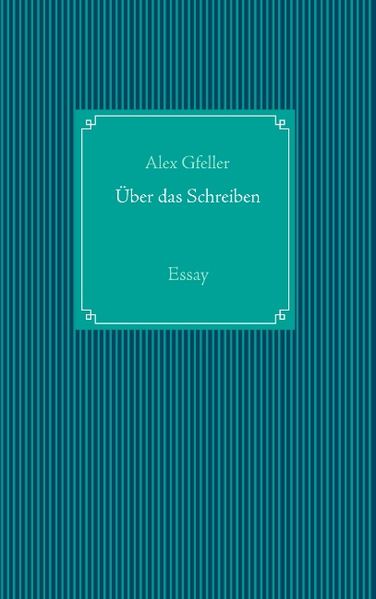 Cover von Über das Schreiben
