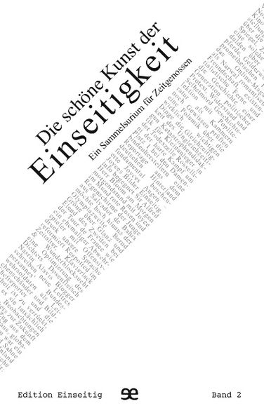 Cover von Die schöne Kunst der Einseitigkeit