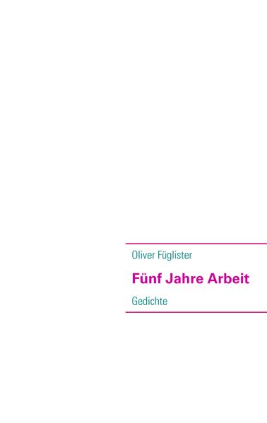 Cover von Fünf Jahre Arbeit