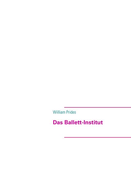 Cover von Das Ballett-Institut
