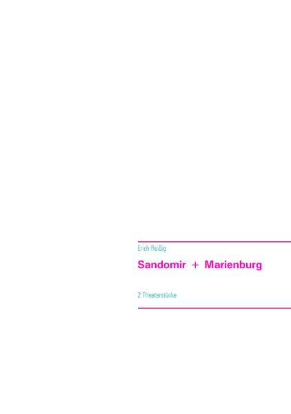 Cover von Sandomir + Marienburg