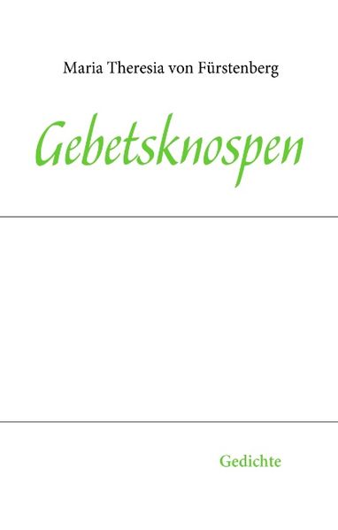 Cover von Gebetsknospen
