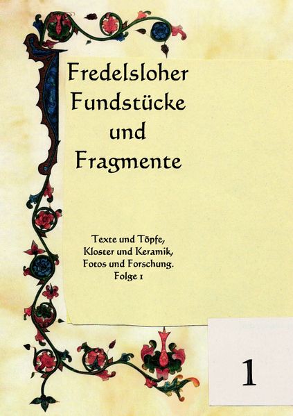 Cover von Fredelsloher Fundstücke und Fragmente