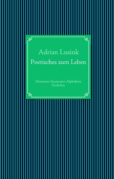 Cover von Poetisches zum Leben
