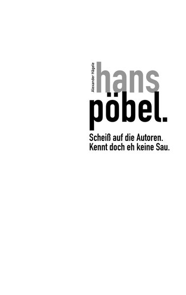 Cover von hans pöbel