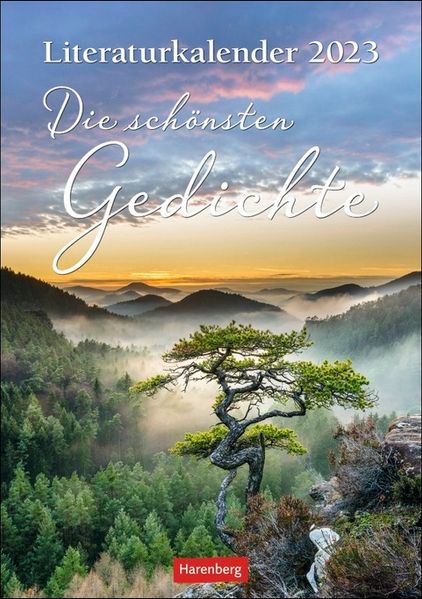 Cover von Literaturkalender Die schönsten Gedichte Wochen-Kulturkalender 2023. Poetische Worte von der Antike bis zur Gegenwart in einem Kalender für Lyrikfans