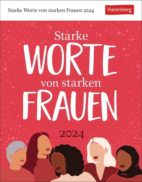Cover von Starke Worte von starken Frauen Tagesabreißkalender 2024