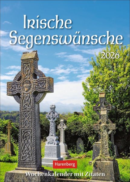 Cover von Irische Segenswünsche Wochenkalender 2026 – mit Zitaten
