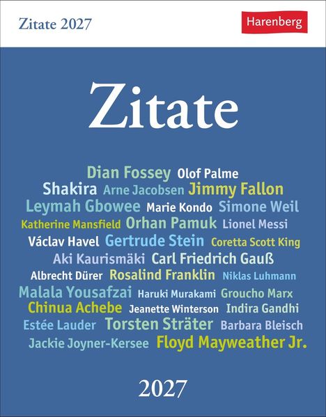 Cover von Zitate Tagesabreißkalender 2027