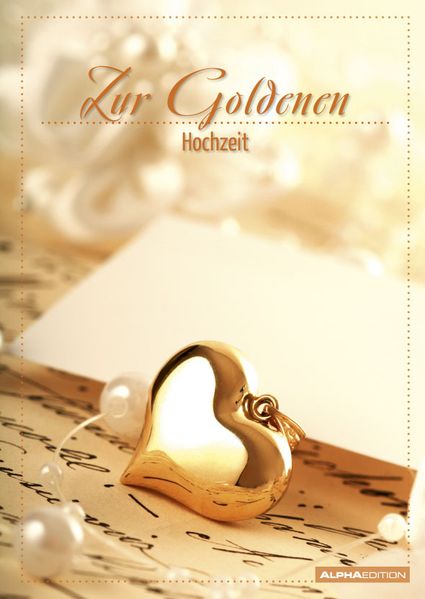 Cover von Geschenkheft – Zur Goldenen Hochzeit – im Kuvert – (10,5 x 14,8)