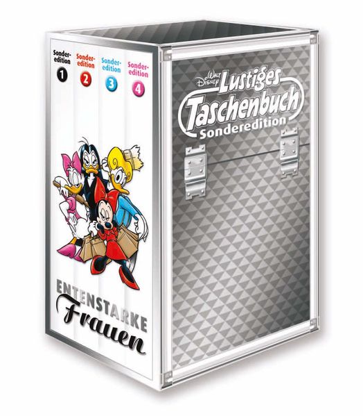 Cover von Lustiges Taschenbuch Entenstarke Frauen (4 Bände im Schuber)