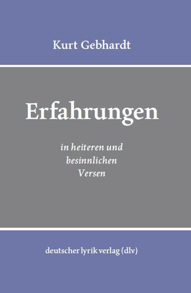 Cover von Erfahrungen in heiteren und besinnlichen Versen