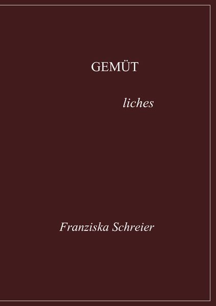 Cover von GEMÜTliches