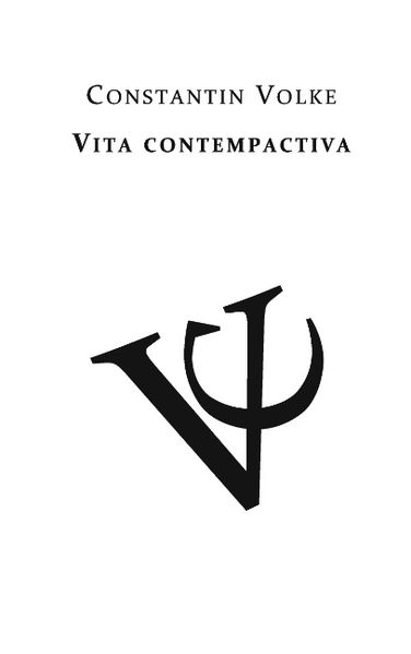 Cover von Vita contempactiva