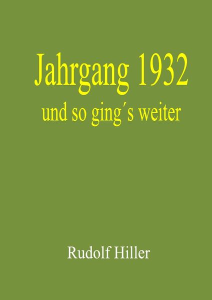 Cover von Jahrgang 1932