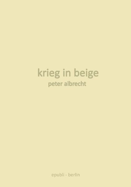Cover von krieg in beige
