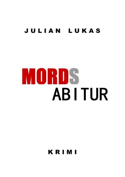 Cover von Mordsabitur