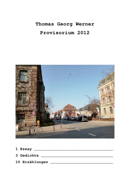 Cover von Provisorium 2012