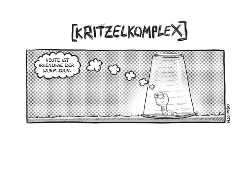 Cover von Kritzelkomplex / Kritzelkomplex – Heute ist irgendwie der Wurm drin.