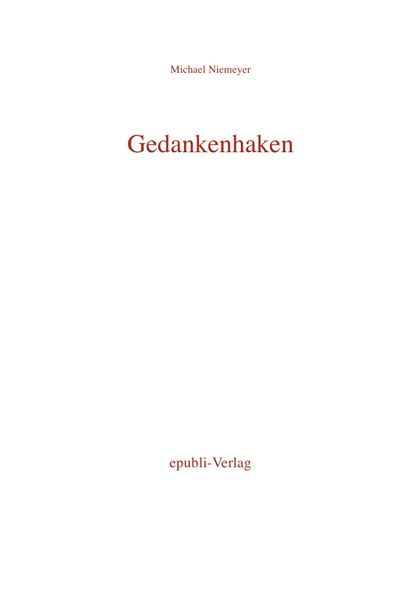 Cover von Gedankenhaken