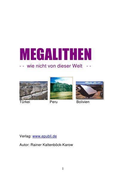 Cover von MEGALITHEN